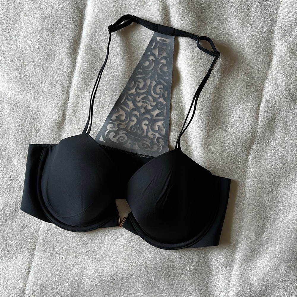 VICTORIAS SECRET Racerback Demi Front hook Bra 36c